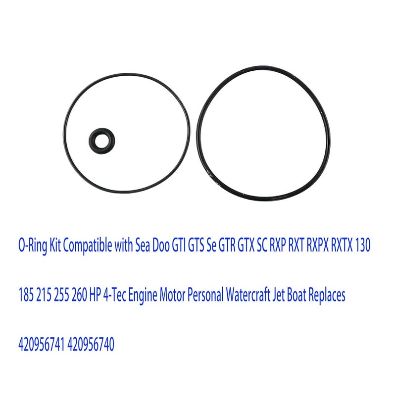 WFCYQ Oil Filter Oring Kit 420230920 420950860 420850500, Compatible with O Ring Kit GTX 4-tec RXT Wake Engines (3 Set) - Image 4
